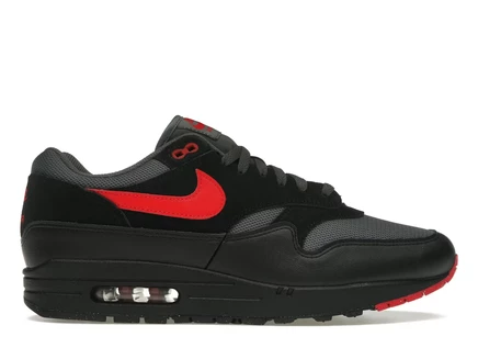 Мужские кроссовки Nike Air Max 1 Essential Vamps, черные/красные/серые