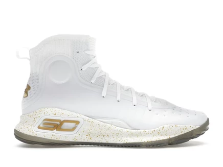 Мужские кроссовки Under Armour Curry 4 Retro, бело-золотые
