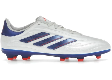 Детские футбольные бутсы Adidas Copa Pure 2 FG, бело-голубые/красные