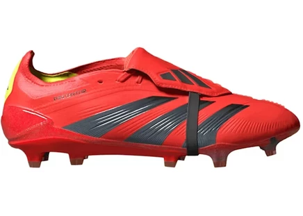 Мужские бутсы Adidas Predator Elite FG, красно-черно-жёлтые