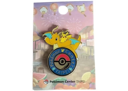 Унисекс значок Pokemon Dragonite и Pikachu, разноцветный