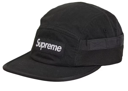 Унисекс кепка Supreme с сетчатым карманом, черная