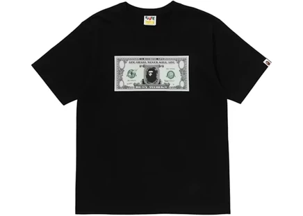 BAPE Banknote Tee Black black