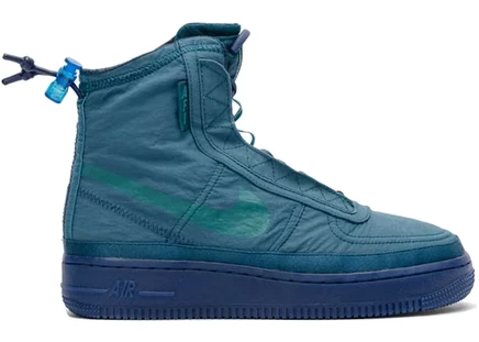Женские кроссовки Nike Air Force 1 Shell, темно-бирюзовые