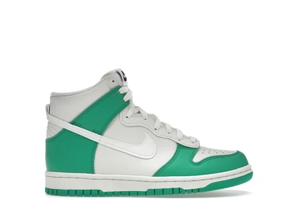 Детские кроссовки Nike Dunk High, серо-зеленые