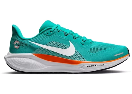 Мужские кроссовки Nike Air Zoom Pegasus 41 Miami Dolphins, зелено-оранжевые