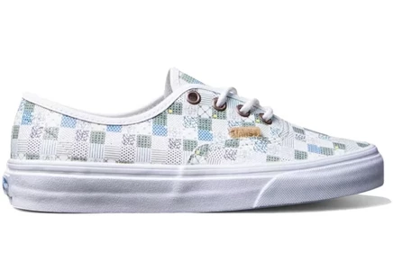 Женские кеды Vans Authentic DX Tiles из белой кожи