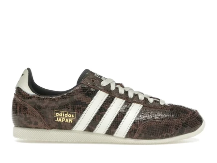Женские кроссовки adidas Japan Brown Snakeskin, коричневые