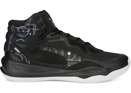 Мужские кроссовки Puma Playmaker Pro Mid, черно-белые