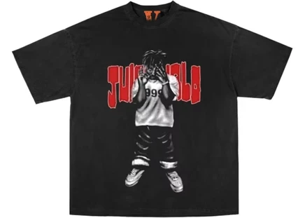 Мужская футболка Juice Wrld x Vlone Man of the Year, черная