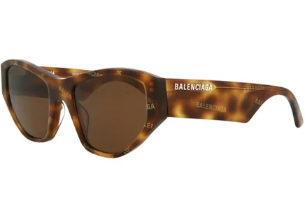 Женские солнцезащитные очки Balenciaga Cat Eye, коричневые