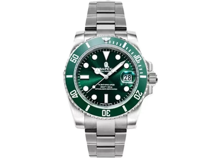 Унисекс часы Bape Type 1 Bapex, серебристо-зеленые