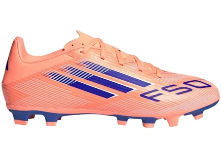 Мужские бутсы Adidas F50 Club FG/MG, оранжево-голубые