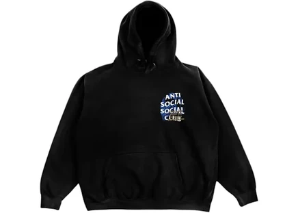Мужское худи anti social social club sadboyz el azul, черное