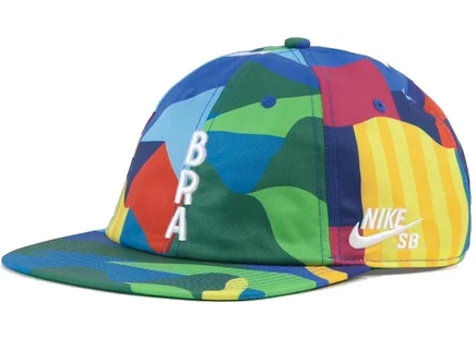 Мужская кепка nike sb x parra, зеленая/белая