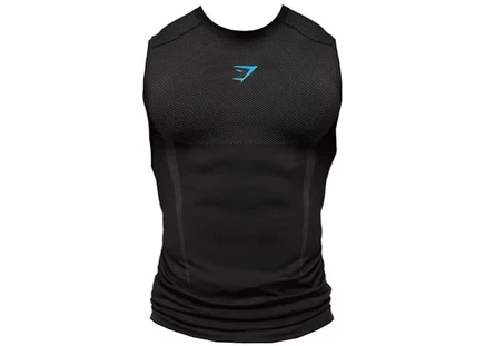 Мужская майка Gymshark Onyx 5.0 бесшовная, черная/оникс-серая