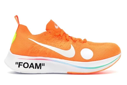 Мужские кроссовки Nike Zoom Fly x Off-white, оранжевые