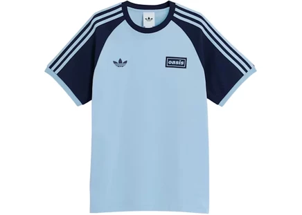 Мужская футболка Adidas Tour 3-Stripes, небесно-голубая/индиго