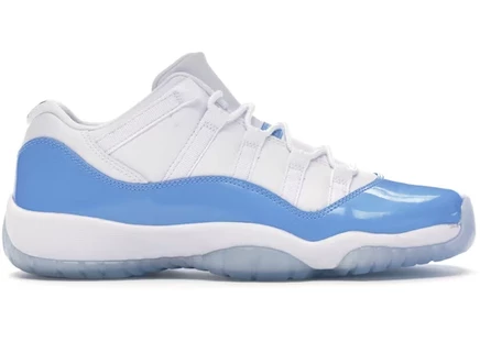 Детские кроссовки Jordan 11 Retro Low, бело-голубые