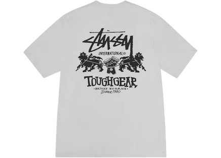 Мужская футболка Stussy Tough Gear, серо-голубая