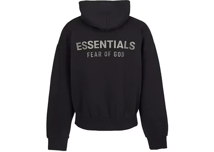 Флисовая толстовка Fear of God Essentials с капюшоном, черная