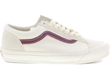 Мужские кеды Vans OG Style 36 LX, белый/гранатовый