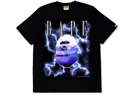 Футболка Bape Lightning, черная
