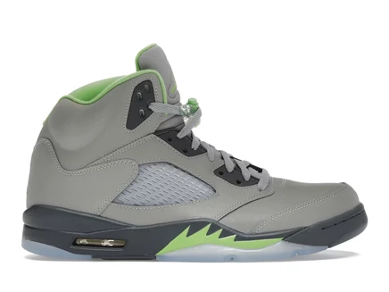 Мужские кроссовки Jordan 5 Retro, серебристо-зеленые