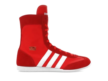 Женские кроссовки Adidas Japan H, красно-белые с золотом