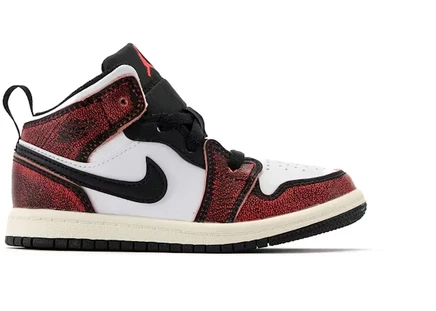 Детские кроссовки Jordan 1 Mid SE Wear-Away Chicago (TD)