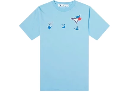 Мужская футболка Off-White MLB Toronto BJ, синяя