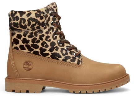 Женские ботинки Timberland 6″ Premium Boot, леопардовые
