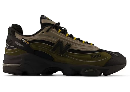 Мужские кроссовки New Balance 1000 Cordura, зеленые с золотыми акцентами