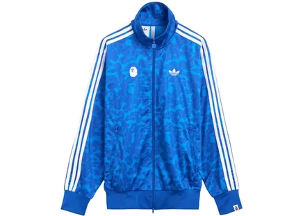 Мужская спортивная куртка Bape x adidas SSTR, синяя