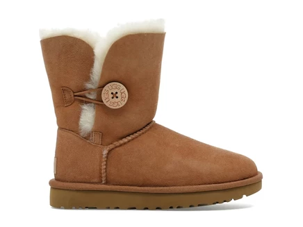 Женские угги Ugg Bailey Button II, каштановые