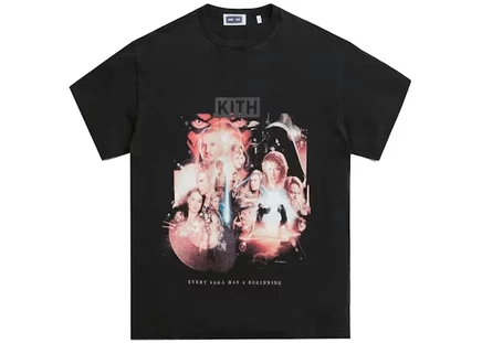 Мужская футболка Kith x Star Wars Beginning, черная