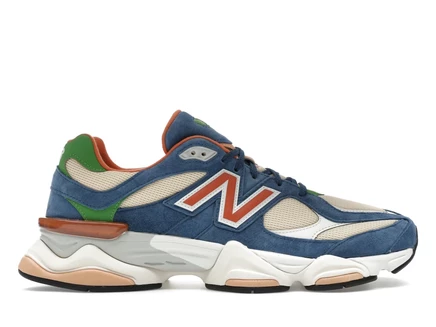 Мужские кроссовки New Balance 9060, сине-бежевые