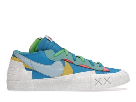 Мужские кроссовки Nike Blazer Low sacai KAWS, нептуново-синие