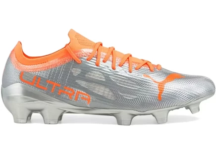 Мужские бутсы Puma Ultra 1.4 FG/AG, серебристые/неоново-лимонные