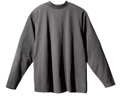 Мужской лонгслив Yeezy Gap Logo, темно-серый