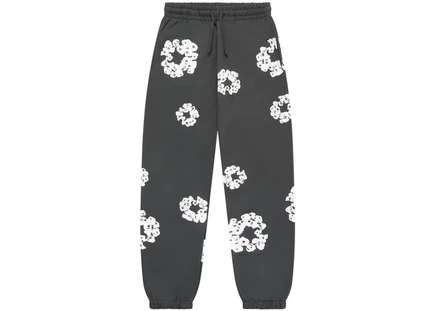 Denim Tears Rhinestone Cotton Wreath Sweatpants Vintage Black vintage black