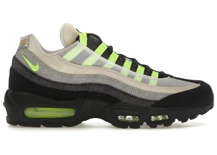 Мужские кроссовки Nike Air Max 95 Denham, черно/Volt-белые