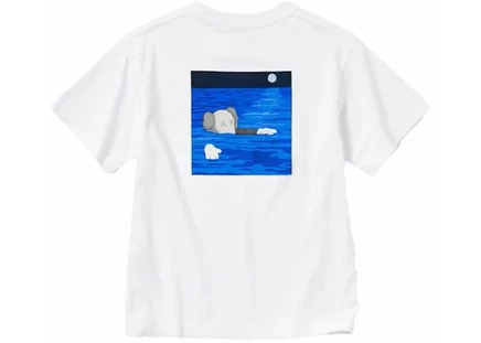 Детская футболка KAWS x Uniqlo UT Artbook Cover, белая
