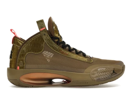 Мужские кроссовки Jordan XXXIV Bayou Boys, коричнево-красные