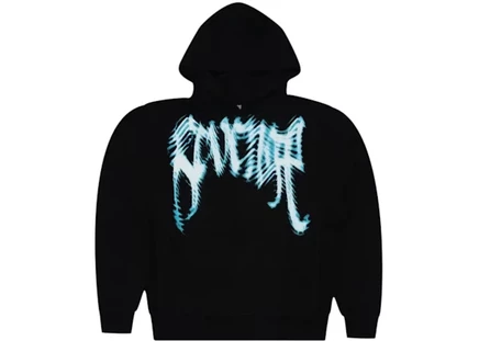 Мужская худи revenge blue window arch logo, черная