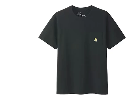 Унисекс футболка KAWS x Uniqlo x Peanuts Woodstock, черная