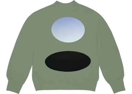 Мужской свитшот Kanye West CPFM for JIK Crewneck, оливковый