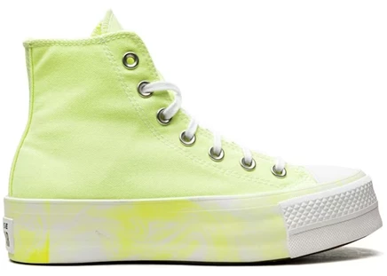 Женские кеды converse chuck taylor lift hi, неоново-желтые
