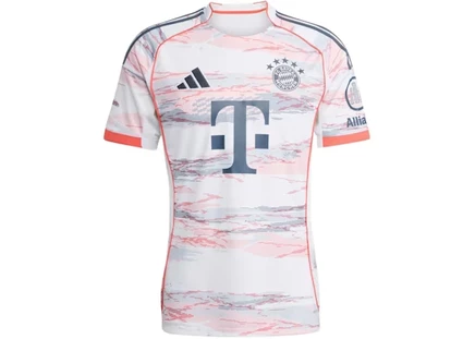 Мужская выездная футболка adidas fc bayern 25/26, белая