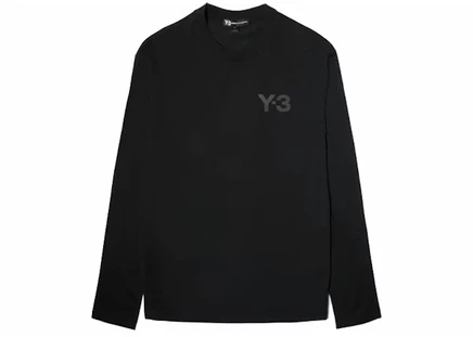 Мужская футболка с длинным рукавом adidas y-3 logo, черная